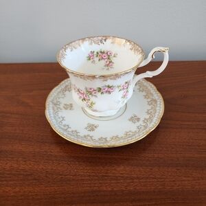 bone china & porcelain vintage tea cup and saucer - royal Albert & monte carlo